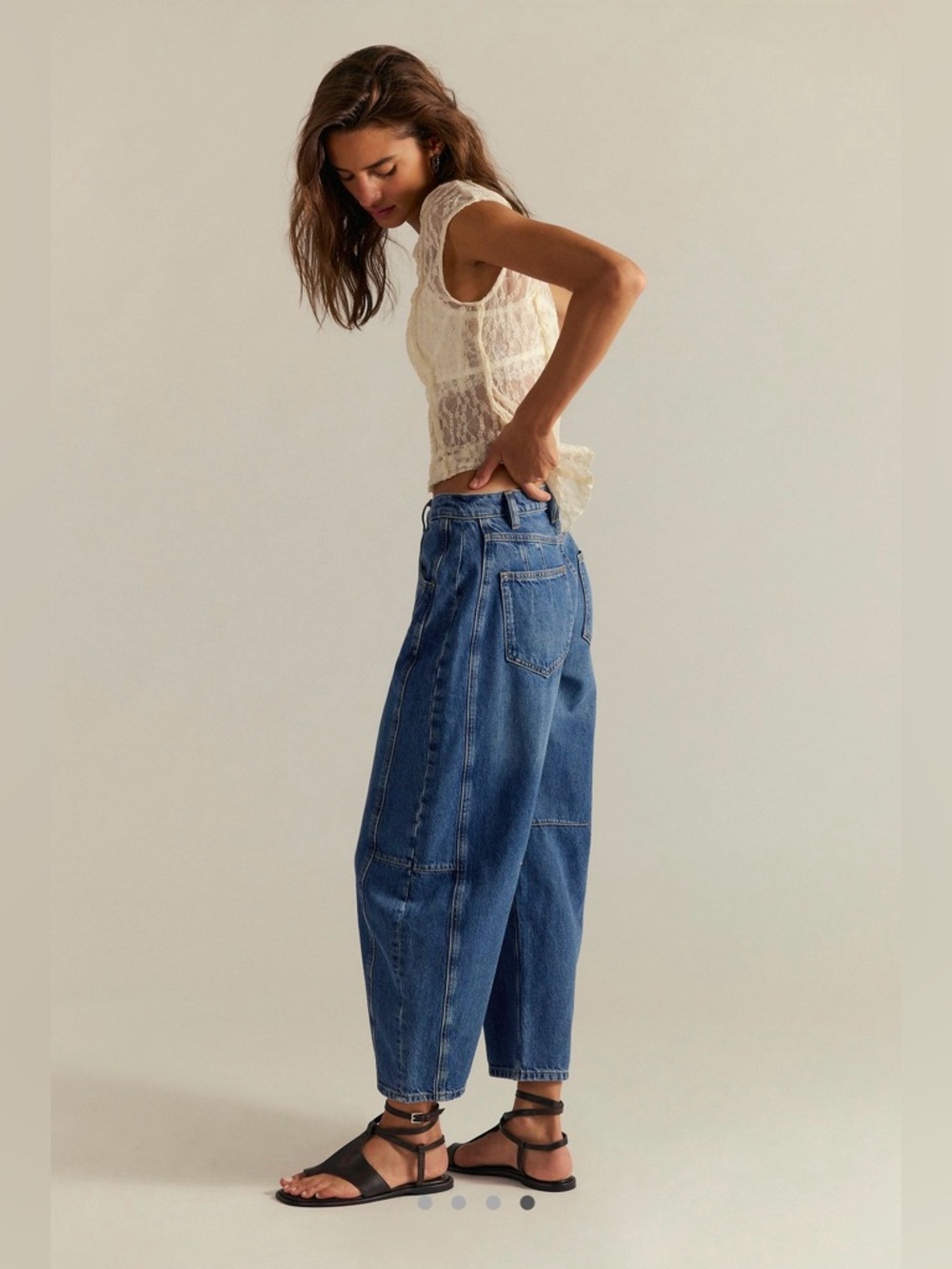Free People We The Free CRVY Venus Barrel Jeans - Picture 3 of 7